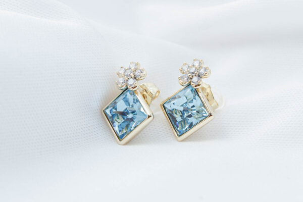 Cuadritos de cristal azul cielo - Imagen 3