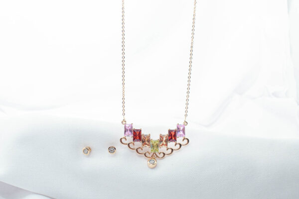 Collar y aretes Alegría de colores - Imagen 2