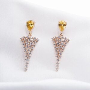 Zirconia amarilla con colgante