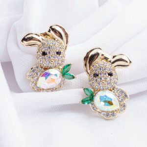 LUXURY_ Conejitos con cristal austriaco