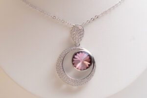 LUXURY_ RODIO Luna lila con cristal austriaco