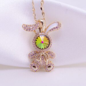 LUXURY_ Conejo travieso con cristal austriaco
