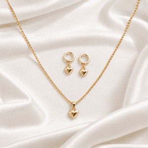 Juego de corazoncitos (Collar y aretes)